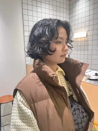 ショート パーマ 似合わせパーマ/ kazuのヘアスタイル