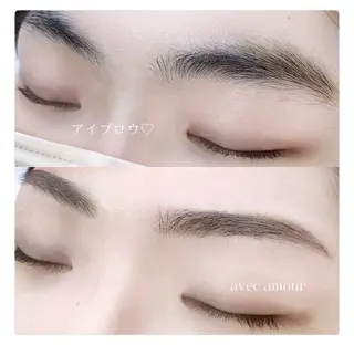 アイブロウ 1ka.🎀 avec amourのマツエク・マツパデザイン