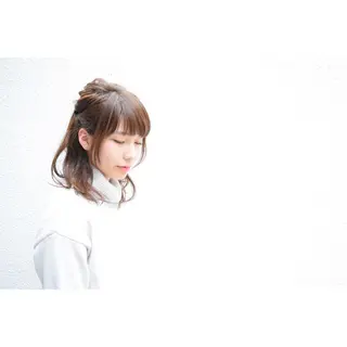 ミディアム ヘアアレンジ 嶋佐 昌大 シマサマオのヘアスタイル