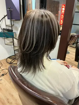 セミロング カラー 🍀髪質改善、カラー TAICHI🍀のヘアスタイル