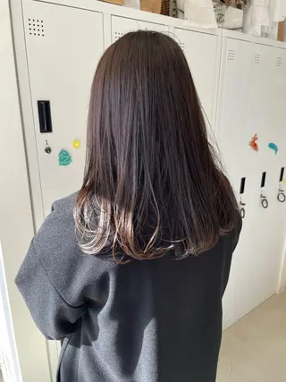 セミロング 柔らかブラウン/栄/ tomitaのヘアスタイル