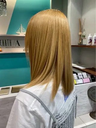 ミディアム カラー 工藤 奎佑のヘアスタイル