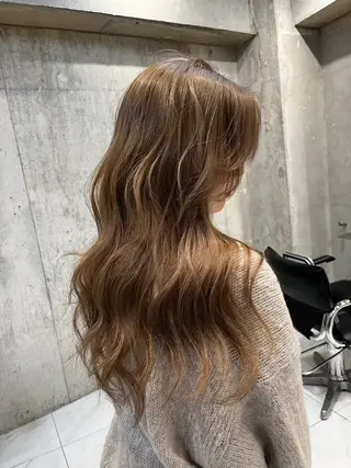 ロング YOLO 渋谷 RIONAのヘアスタイル