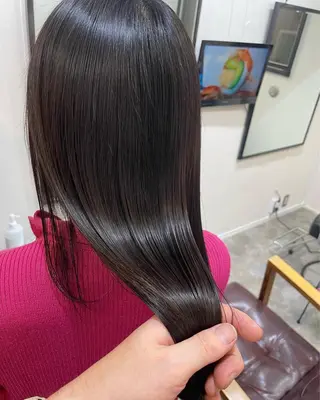 ロング カラー 水素トリートメント/ 髪質改善/ナカノメのヘアスタイル