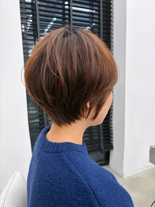 ショート カラー 名駅/ショート/ボブ 透明感カラー/優里のヘアスタイル