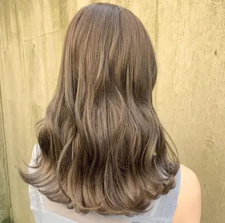 セミロング カラー 豊中/メンズ特化 岡田 龍之介のヘアスタイル