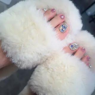 ショート めぐみのネイルサロン スタッフ練習のネイルデザイン
