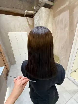 ミディアム ✨赤味消しカラー✨ 韓国ヘア/古川恭平のヘアスタイル