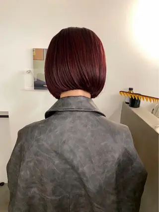 ショート カラー 透明感カラー/中崎町 fukaのヘアスタイル