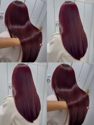 ロング カラー 🍒暖色🍒ブリーチ なしカラー/たくみ。のヘアスタイル