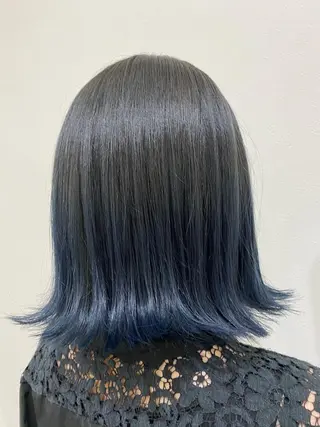 ミディアム カラー Ashanti 磯崎のヘアスタイル