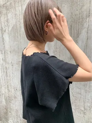カラー 🌻りな/ボブ🌻 /髪質改善ストレートのヘアスタイル