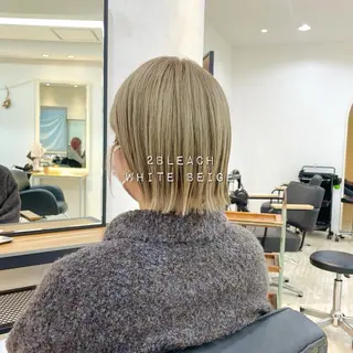 ショート カラー ゆさこのか ダブルカラー／縮毛のヘアスタイル