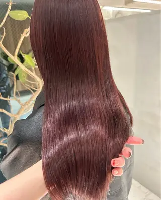 ロング カラー aoi /one color/艶髪のヘアスタイル