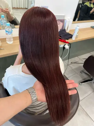 ロング カラー 赤みゼロ/透明感 カラー🌿KANTAのヘアスタイル