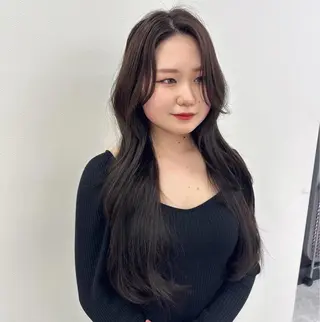 ロング カラー パーマ ヘアアレンジ メンズ キッズ ♥️韓国ヘア レイヤー♥️ゆりのヘアスタイル