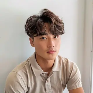 ショート パーマ メンズ 西村 弘輝 パーマ/艶髪カラーのヘアスタイル