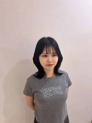 ミディアム Marin🫐/ 名駅/レイヤーカットのヘアスタイル