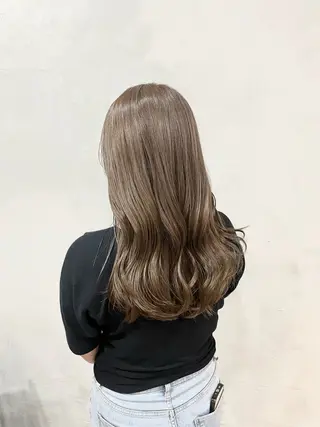 ロング カラー La  fith hair lien西宮北口所属・赤み消しカラー/透 明感カラー/有吉優香のヘアスタイル