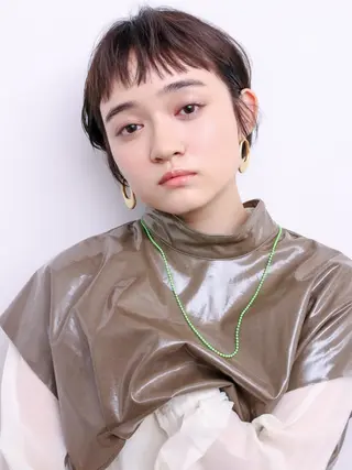 ショート カラー ツイスパ/波巻き対応 メンズ特化　石川愛理のヘアスタイル
