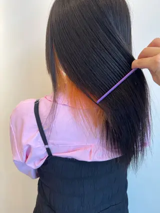 ミディアム カラー ERII /伏見 カットモデル募集中！のヘアスタイル