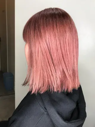 ミディアム カラー メンズ ネイル mana 暖色カラーカットのヘアスタイル