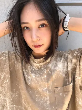 ミディアム nessヤマサキ リュウタのヘアスタイル