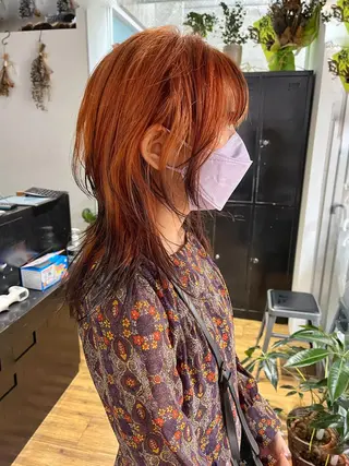 ミディアム ハイトーンNo.1✨ パーマ✨イマイタツヤのヘアスタイル