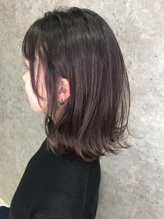 ミディアム カラー uru" すずきさゆりのヘアスタイル