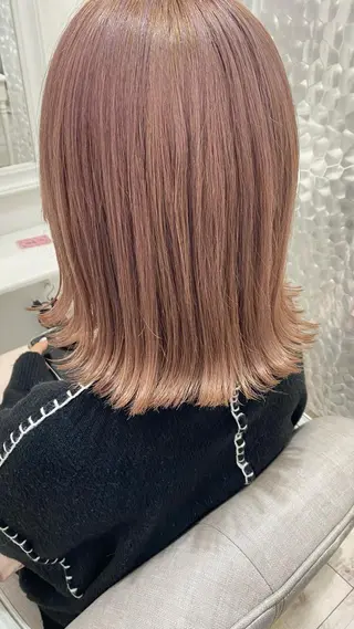 ミディアム カラー 髪質改善サロン🫧 戎谷栞菜のヘアスタイル