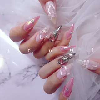 ネイル 梅田🦄中崎町🩵 u n o 0 1のネイルデザイン