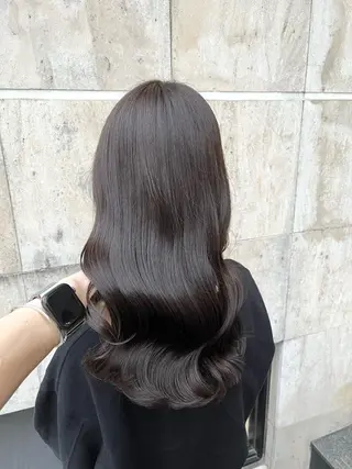 ロング カラー ブリーチなし✨艶髪 カラー𓃲YAGIのヘアスタイル