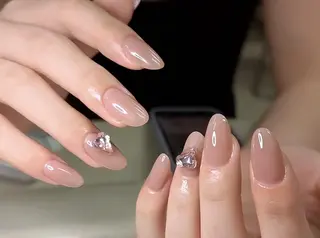 ネイル By moonネイル 🌷ワンホン/韓国風のネイルデザイン