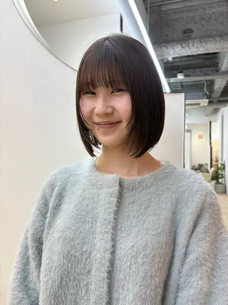 ミディアム カラー ブリーチ/韓国 💫ひなた💫のヘアスタイル