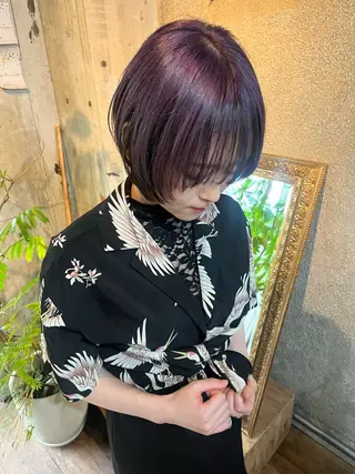 ショート カラー ハイトーン/ショート 村上淳乃🐥のヘアスタイル