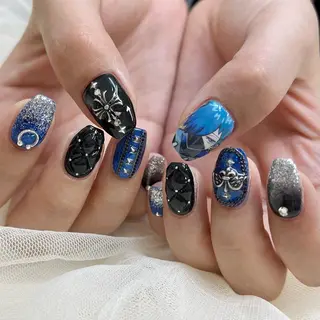 ミディアム 池袋痛ネイル Nok. 渡辺のネイルデザイン