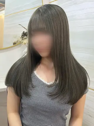 ロング カラー 🤍あみ🤍暗髪オリ ーブ特化🌿髪質改善のヘアスタイル