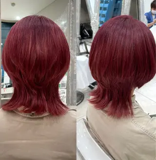 ミディアム カラー トップスタイリスト 石川みやびのヘアスタイル