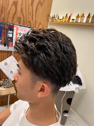 ショート メンズ 髪質改善/縮毛矯正 艶髪🔥高杉のヘアスタイル