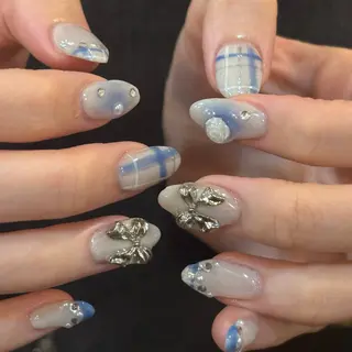 ネイル 個性派✴︎ジャケ写 ネイル🦋mire-のネイルデザイン