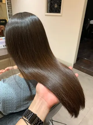 ロング 地毛風ストレート/ 髪質改善/榎本流行のヘアスタイル