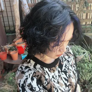 ミディアム カラー パーマ ヘアアレンジ MASANA 🎱ディレクターのヘアスタイル