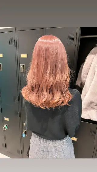 セミロング カラー パーマ ヘアアレンジ メンズ ハイトーン特化🤍 浦住のヘアスタイル