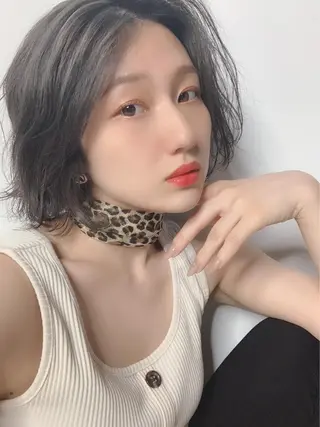 ショート カラー 美髪形成！色素改善！ 秋田　和輝のヘアスタイル