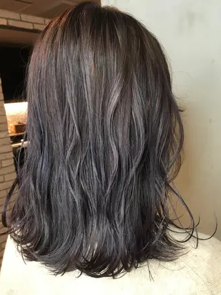 セミロング 嶋崎 啓人のヘアスタイル