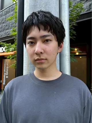 ショート パーマ メンズ CEINE【セーヌ】 三軒茶屋のヘアスタイル