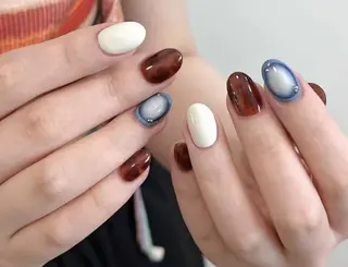 ネイル By moonネイル 🌷ワンホン/韓国風のネイルデザイン