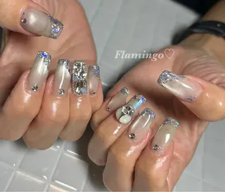 ネイル フィルイン／自爪育成 ／爪に優しい施術のネイルデザイン