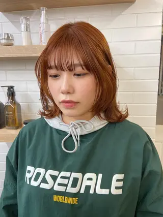 セミロング カラー ダブルカラー 🌙chinariのヘアスタイル