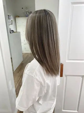 ロング カラー ハイライト⭐️上野 高広のヘアスタイル